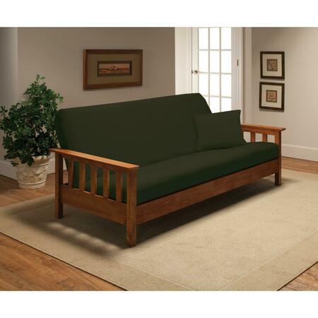 MADISON INDUSTRIES Stretch Jersey Futon Slipcover, Forest JER-FUT-FO